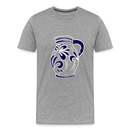 Bembel - weiß, blau - Hessisch Mundart - Männer Premium T-Shirt - by Artful Alchemist