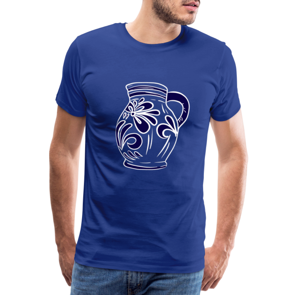 Bembel - weiß, blau - Hessisch Mundart - Männer Premium T-Shirt - by Artful Alchemist