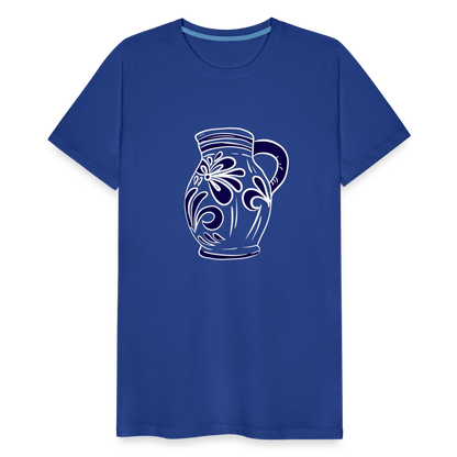 Bembel - weiß, blau - Hessisch Mundart - Männer Premium T-Shirt - by Artful Alchemist