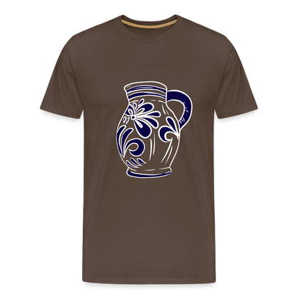 Bembel - weiß, blau - Hessisch Mundart - Männer Premium T-Shirt - by Artful Alchemist