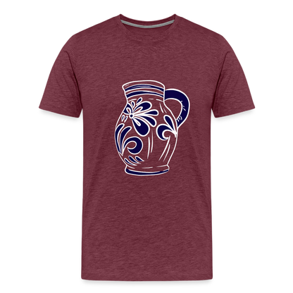Bembel - weiß, blau - Hessisch Mundart - Männer Premium T-Shirt - by Artful Alchemist