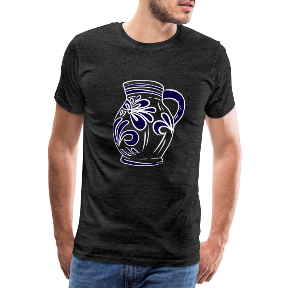 Bembel - weiß, blau - Hessisch Mundart - Männer Premium T-Shirt - by Artful Alchemist