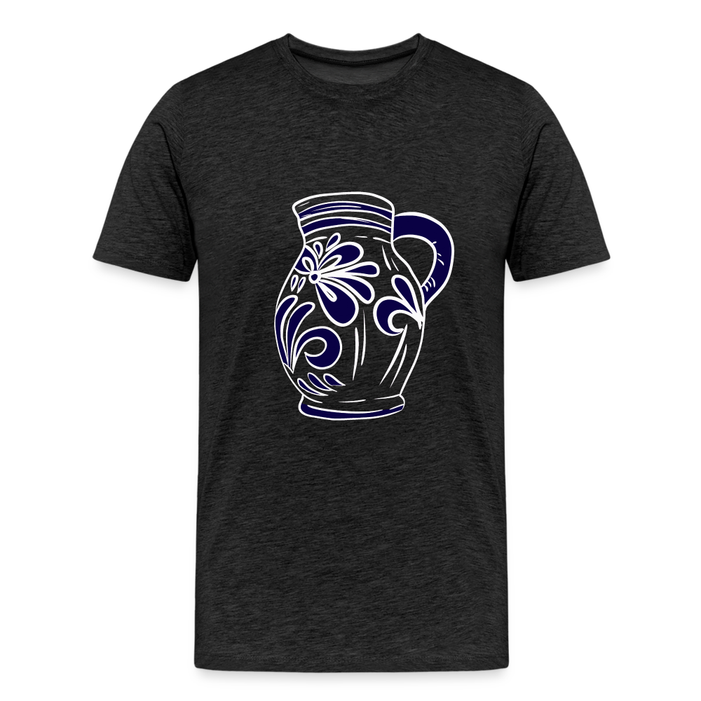Bembel - weiß, blau - Hessisch Mundart - Männer Premium T-Shirt - by Artful Alchemist