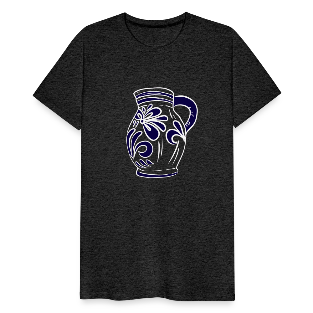 Bembel - weiß, blau - Hessisch Mundart - Männer Premium T-Shirt - by Artful Alchemist