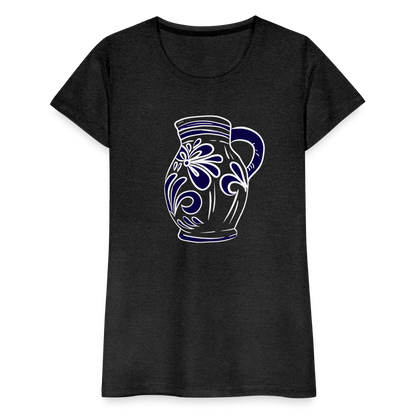 Bembel - weiß, blau - Hessisch Mundart - Frauen Premium T-Shirt - by Artful Alchemist