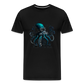 Steampunk Riesenkraken über kleinem Dorf - Männer Premium T-Shirt - Schwarz