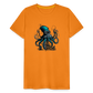 Steampunk Riesenkraken über kleinem Dorf - Männer Premium T-Shirt - Orange