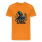 Steampunk Riesenkraken über kleinem Dorf - Männer Premium T-Shirt - Orange