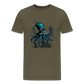 Steampunk Riesenkraken über kleinem Dorf - Männer Premium T-Shirt - Khaki