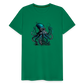 Steampunk Riesenkraken über kleinem Dorf - Männer Premium T-Shirt - Kelly Green