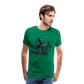 Steampunk Riesenkraken über kleinem Dorf - Männer Premium T-Shirt - Kelly Green