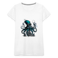 Steampunk Riesenkraken über kleinem Dorf - Frauen Premium T-Shirt - Weiß