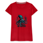 Steampunk Riesenkraken über kleinem Dorf - Frauen Premium T-Shirt - Rot