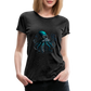 Steampunk Riesenkraken über kleinem Dorf - Frauen Premium T-Shirt - Anthrazit