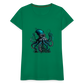 Steampunk Riesenkraken über kleinem Dorf - Frauen Premium T-Shirt - Kelly Green