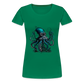 Steampunk Riesenkraken über kleinem Dorf - Frauen Premium T-Shirt - Kelly Green