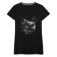 Anglerfisch, Tiefseefisch - Monochrom - Frauen Premium T-Shirt - Schwarz