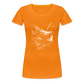 Anglerfisch, Tiefseefisch - Monochrom - Frauen Premium T-Shirt - Orange