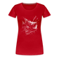 Anglerfisch, Tiefseefisch - Monochrom - Frauen Premium T-Shirt - Rot