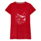 Anglerfisch, Tiefseefisch - Monochrom - Frauen Premium T-Shirt - Rot