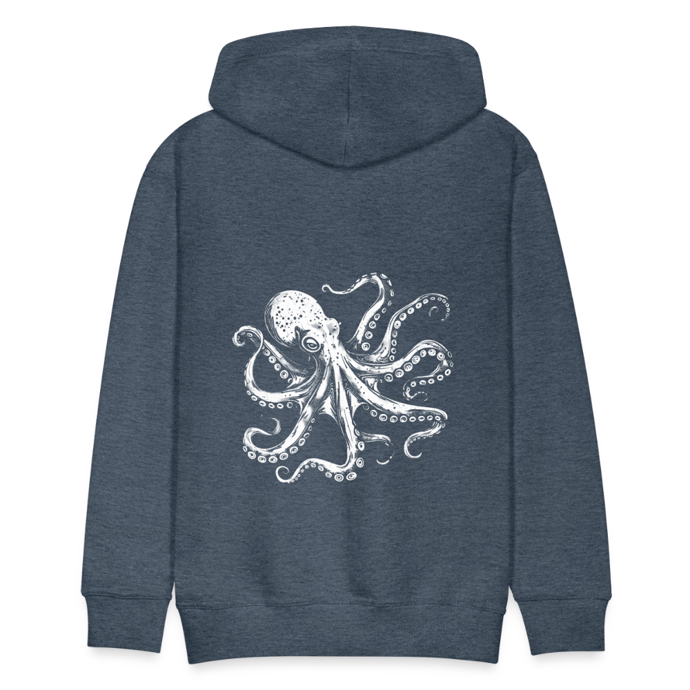 Cooler Oktopus Kraken - Herren Premium Hoodie - Jeansblau