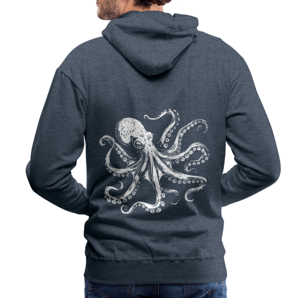 Cooler Oktopus Kraken - Herren Premium Hoodie - Jeansblau