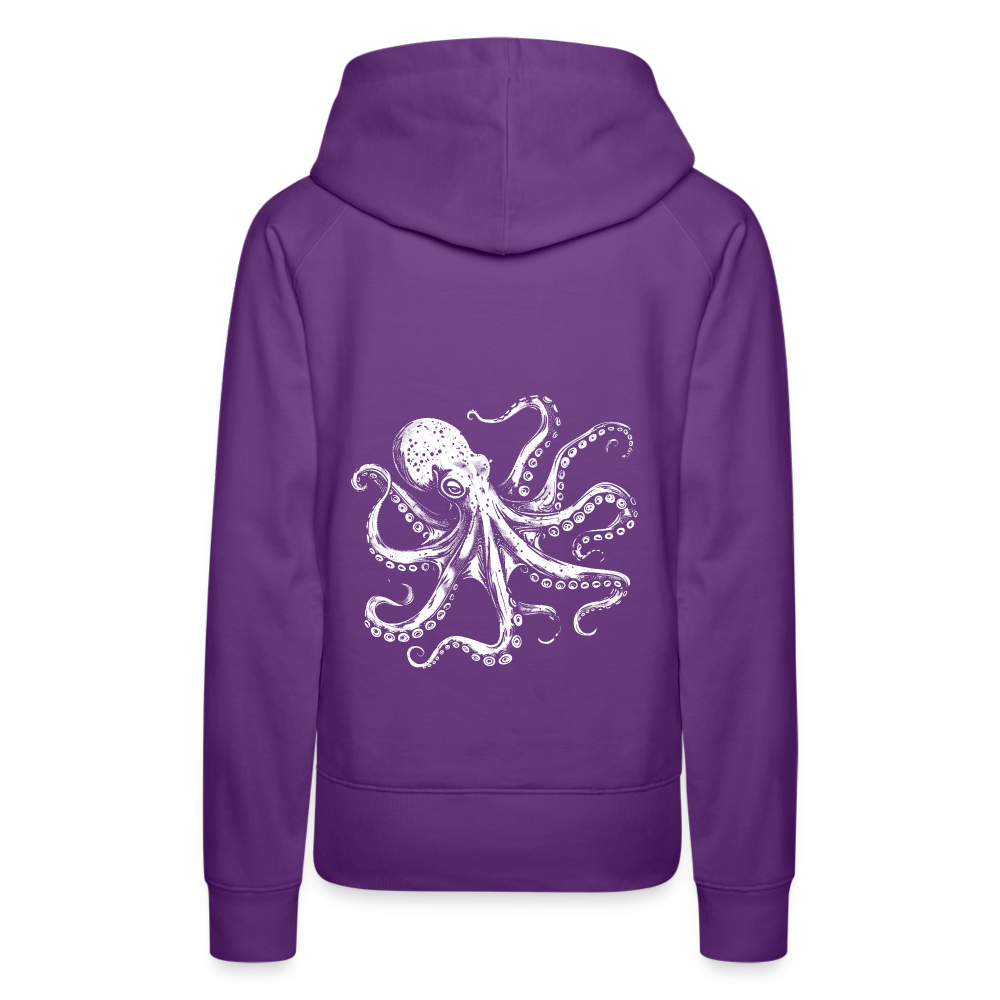 Cooler Oktopus Kraken - Frauen Premium Hoodie - Purple