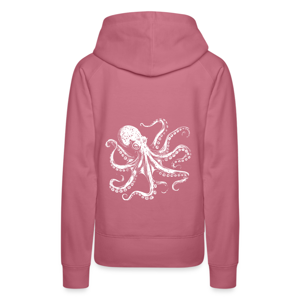 Cooler Oktopus Kraken - Frauen Premium Hoodie - Malve