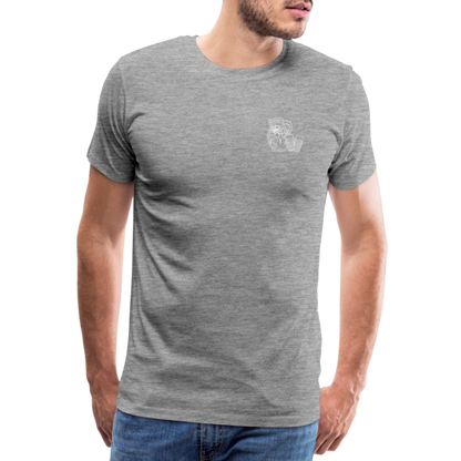 Bembel mit Gläsern - Hessisch Mundart - Männer Premium T-Shirt - by Artful Alchemist