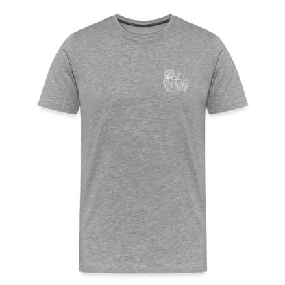 Bembel mit Gläsern - Hessisch Mundart - Männer Premium T-Shirt - by Artful Alchemist