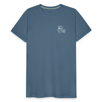 Bembel mit Gläsern - Hessisch Mundart - Männer Premium T-Shirt - by Artful Alchemist