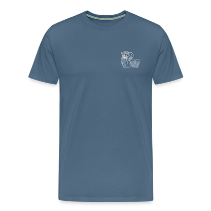 Bembel mit Gläsern - Hessisch Mundart - Männer Premium T-Shirt - by Artful Alchemist