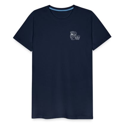 Bembel mit Gläsern - Hessisch Mundart - Männer Premium T-Shirt - by Artful Alchemist