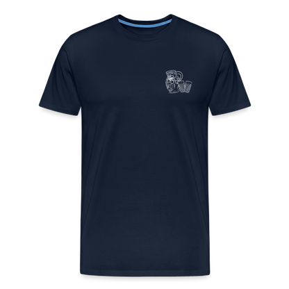 Bembel mit Gläsern - Hessisch Mundart - Männer Premium T-Shirt - by Artful Alchemist