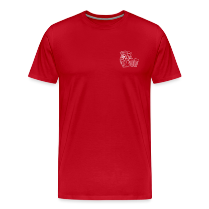 Bembel mit Gläsern - Hessisch Mundart - Männer Premium T-Shirt - by Artful Alchemist