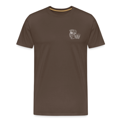 Bembel mit Gläsern - Hessisch Mundart - Männer Premium T-Shirt - by Artful Alchemist