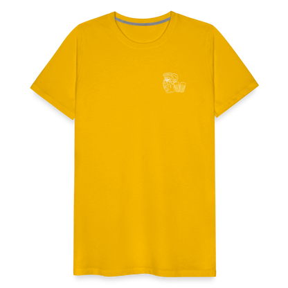 Bembel mit Gläsern - Hessisch Mundart - Männer Premium T-Shirt - by Artful Alchemist