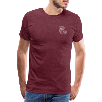 Bembel mit Gläsern - Hessisch Mundart - Männer Premium T-Shirt - by Artful Alchemist
