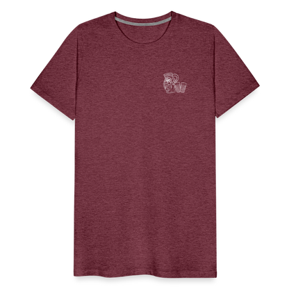 Bembel mit Gläsern - Hessisch Mundart - Männer Premium T-Shirt - by Artful Alchemist
