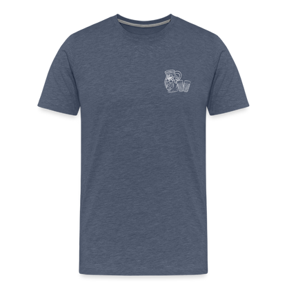 Bembel mit Gläsern - Hessisch Mundart - Männer Premium T-Shirt - by Artful Alchemist