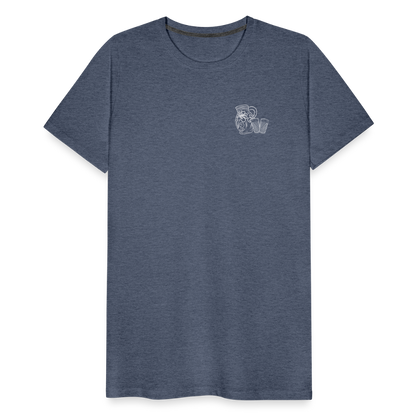 Bembel mit Gläsern - Hessisch Mundart - Männer Premium T-Shirt - by Artful Alchemist