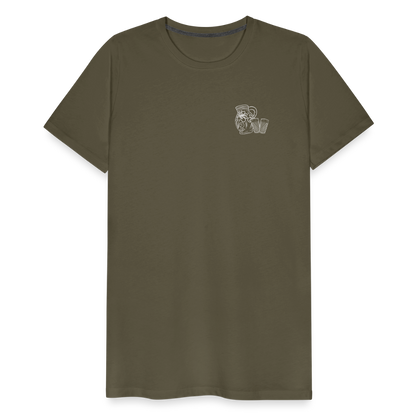 Bembel mit Gläsern - Hessisch Mundart - Männer Premium T-Shirt - by Artful Alchemist