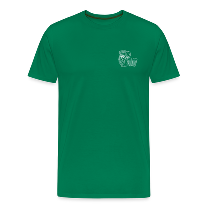 Bembel mit Gläsern - Hessisch Mundart - Männer Premium T-Shirt - by Artful Alchemist