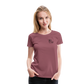 Bembel mit Gläsern  - Hessisch Mundart - Frauen Premium T-Shirt - Malve