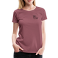 Bembel mit Gläsern  - Hessisch Mundart - Frauen Premium T-Shirt - Malve