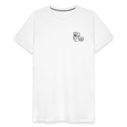 Bembel mit Gläsern - Hessisch Mundart - Männer Premium T-Shirt - by Artful Alchemist