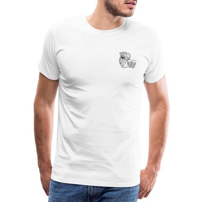 Bembel mit Gläsern - Hessisch Mundart - Männer Premium T-Shirt - by Artful Alchemist