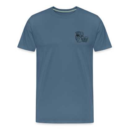 Bembel mit Gläsern - Hessisch Mundart - Männer Premium T-Shirt - by Artful Alchemist