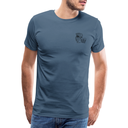 Bembel mit Gläsern - Hessisch Mundart - Männer Premium T-Shirt - by Artful Alchemist