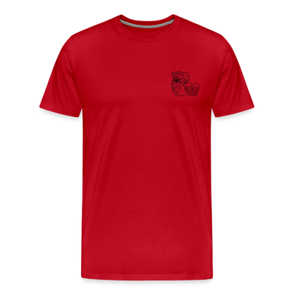 Bembel mit Gläsern - Hessisch Mundart - Männer Premium T-Shirt - by Artful Alchemist
